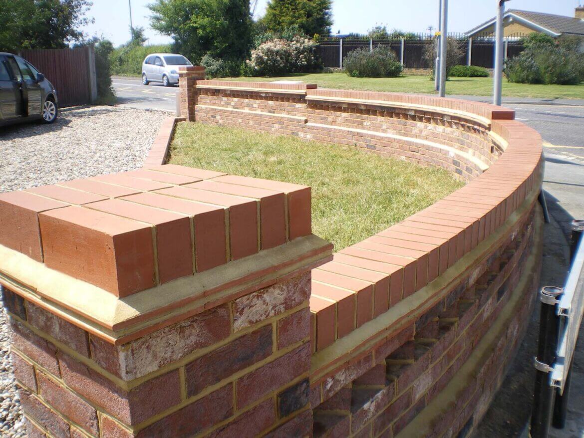 Radial Wall Lexden Builders Ltd
