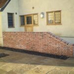 Flemish Bond Brickwork | with a raking cut