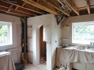 Work commences - Garage conversion, kitchen refurbishment.