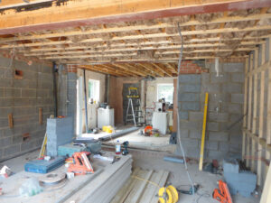 Work commences - Garage conversion, kitchen refurbishment.