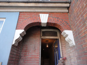 Archway renovation before.